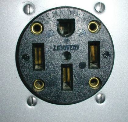 Be it a 30-amp (top) or 50-amp RV cord (bottom), it should not be plugged into any receptacle without first measuring the voltage and checking for proper polarity. 5-amp motorhome cord