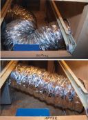 Flexible duct work for better heat distribution in motorhome