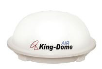 Motorhome owners enjoy digital satellite TV and high-definition broadcast TV via a single antenna, the King-Dome Advanced Integrated Receptor