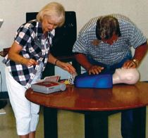 WesTex chapter members receive AED training