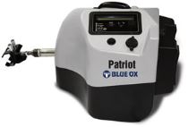 The Patriot auxiliary braking system from Blue Ox coordinates with the motorhome's brakes to apply proportional braking for towed vehicles.