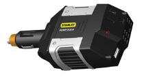 Stanley 100 Watt Power Converter plugs into a motorhome's 12-volt-DC port to charge and power cell phones, laptop computers, etc.