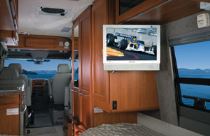 Roadtrek SS-Agile motorhome with optional 19-inch flat-screen TV in the rear