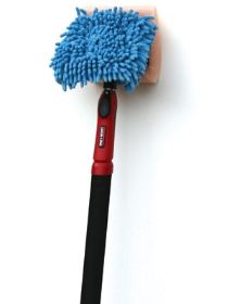 The Wash Wax All Bug Buster/Mini Mop from Aero Cosmetics facilitates motorhome exterior cleaning.