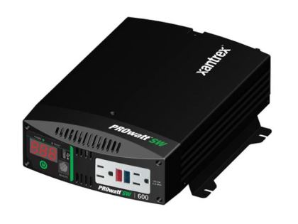 Small inverters, such as the Xantrex PROwatt SW 600, commonly are used to power entertainment systems.
