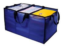 The BetterBasket from Clearview Corp. is a fabric basket that helps RVers to organize and transport dirty laundry and also can be used to hold travel goods.
