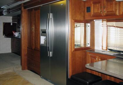 One increasingly popular request among motorhome owners is to install a full-size residential refrigerator.