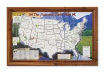 The National Park Traveler Map from Map Your Travels allows motorhome owners to show others which U.S. national parks they've visited in their travels.