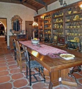 The dining room at Scotty's Castle