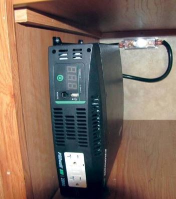 The inverter was installed in a cabinet that allowed ready access to the front panel and adequate ventillation.
