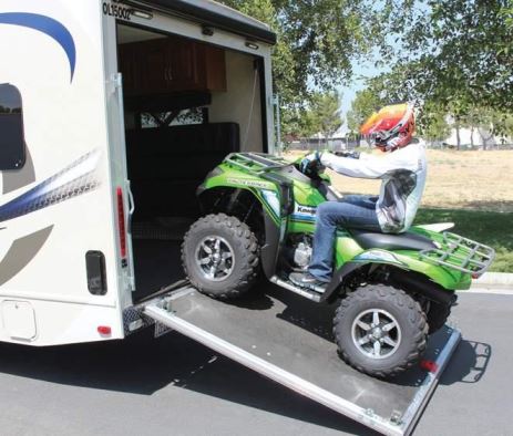 The Outlaw has a rear cargo area that can carry uup to 1,500 pounds of equipment.