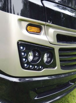 The redesigned cap of the 2016 Bounder features LED lighting.