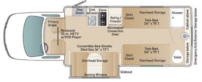 Platinum II 241XL DT floor plan