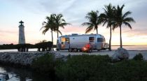 The Airstream Tommy Bahama Special Edition travel trailer is designed as a relaxing "getaway" vehicle.