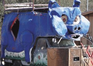 "RV Pigging Yet?" by Chris Christensen, while RVing "somewhere out there."