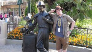 Paying homage to Walt Disney.
