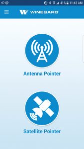 The Winegard TV Signal Finder app helps RVers locate TV signals as they travel.