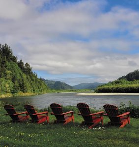 A relaxing view at Klamath River RV Park, Klamath, California, by Max Kreis.