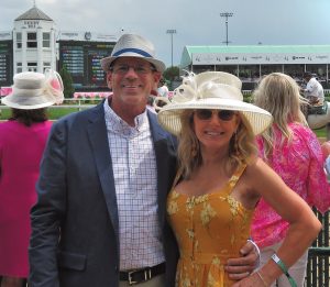 The Palmers attended the Kentucky Derby in Louisville.