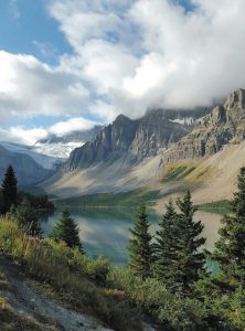 The Columbia Icefield between Lake Louise and Jasper National Park in the Canadian Rockies, by Lindsay Burnap.