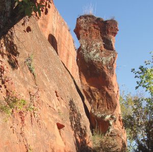 Oklahoma's Red Rock Canyon State Park features dramatic scenery.