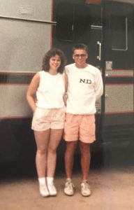 In 1983, six years before they married, Steve and Sheri Kaminski were photographed in front of his parents' motorhome.