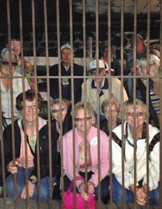 The Columbia Basin Cruisers chapter members saw the inside of a jail during The Underground Tour in Pendelton, Oregon.