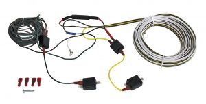 The Blue Ox EZ Light Wiring Harness with plug-in connectors.