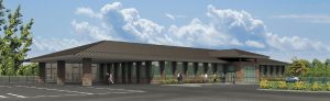 An artist’s rendering of General RV Center’s superstore in Springfield Township, Michigan.