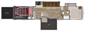 Heartland Recreational Vehicles Cyclone 4270 floor plan.