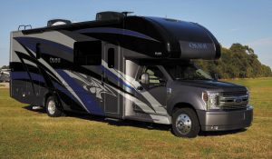 The Omni is Thor Motor Coach’s new “Super C” motorhome built on a Ford F-550 chassis.