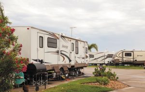 For information on Texas RV parks, like this one in Galveston, visit www.texascampgrounds.com. 