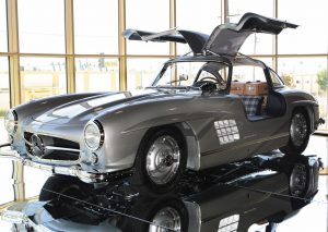 The 1954 Mercedes-Benz 300SL coupe was the fastest production car in the world when introduced.