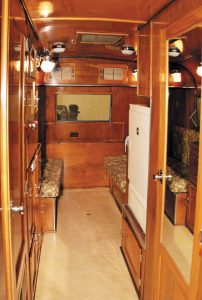 The largest Travelodge featured an inlaid linoleum floor and copper window screens.