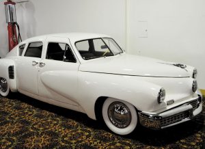 A 1948 Tucker boasts a smooth line between the doors and roof, just as cars do today.