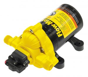 The Flow Max water pump is rated for 3 gallons per minute at 50 psi.