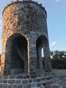 While exploring Camden Hills State Park in Camden, Maine, Nancy Lynam found this observation tower atop Mount Battle.