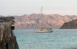 Sailboats anchor at nearly all beachfront RV parks, lending even more beauty to the scene. 