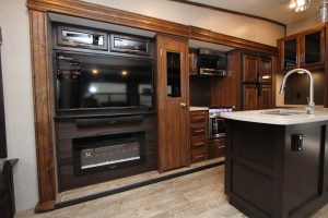 The Jayco Eagle is available with a more conventional decor option called American Tradition.