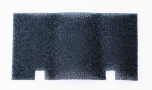 Mold may start growing in the return air filter of an RV's HVAC system. If so, replace the filter.