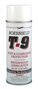 Boeshield T-9 spray lubricant may help with stuck stabilizers.