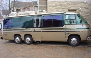 Daniel and Diane Lussier’s children travel in this 1976 GMC Palm Beach, which Daniel Lussier renovated to like-new condition.