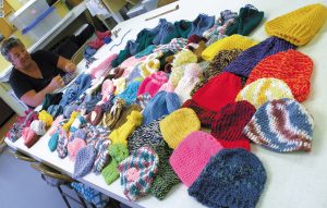 Guests at VIP-La Feria RV Park in La Feria, Texas, gather weekly to knit, crochet, and quilt handmade items for local charitable organizations.