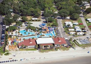 Lakewood Camping Resort offers approximately 1,300 full-hookup sites in Myrtle Beach, South Carolina.
