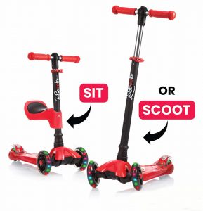 LaScoota 2-in-1 Kick Scooter.