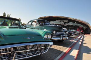 This “cruise-in” includes just a few of the many amazing autos displayed at LeMay — America’s Car Museum. 