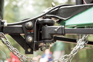 The TruTrack Weight Distribution Hitch with Sway Control, from Curt, combines weight distribution with integrated sway control. Its spring and cam system is designed to prevent trailer sway.