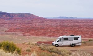 Stacey and Shari Froemming hit the road about 30 days a year in their Leisure Travel Vans Unity motorhome, and they expect to do more traveling after Stacey retires next year.