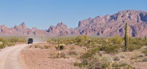 The Quartzsite area’s warm winter temperatures and desert views make for great off-road experiences.
