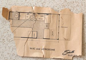 The Shasta's original floor plan.